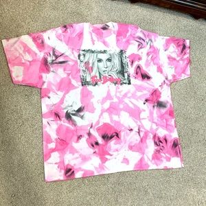Free Britney Spears Pink Tie Dye T-shirt Tee 2XL